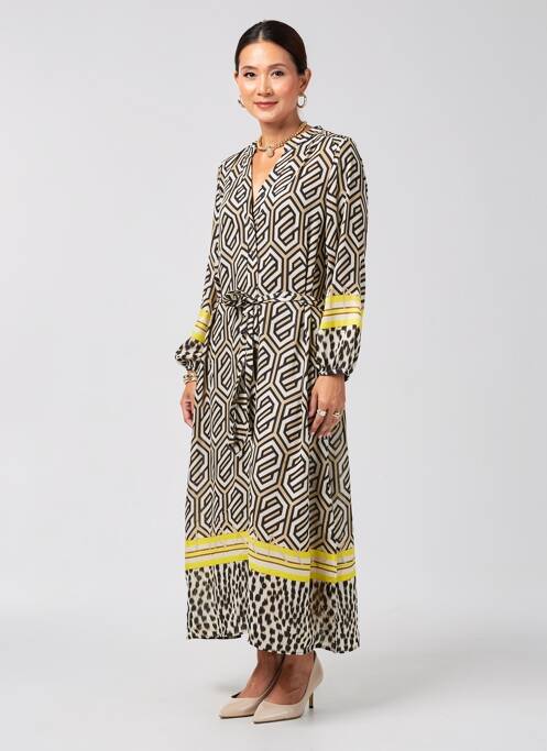 Robe longue manches longues manches longues noir CATNOIR femme
