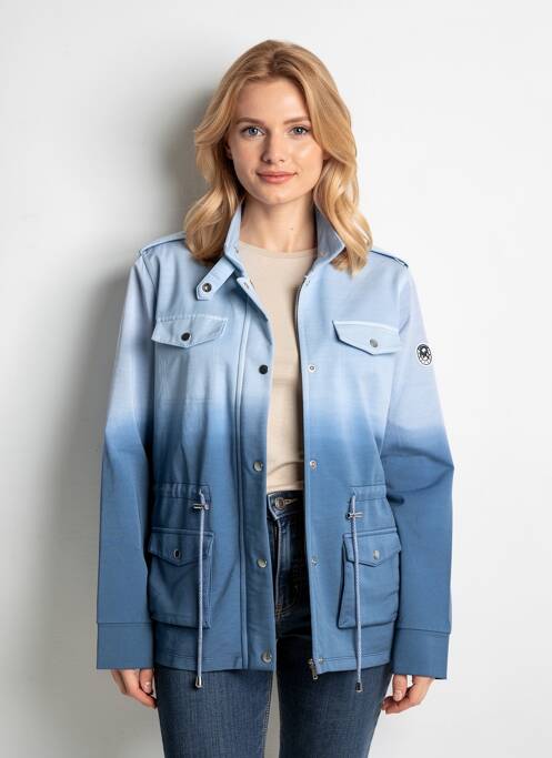 Veste casual coupe droite bleu ANANKE femme
