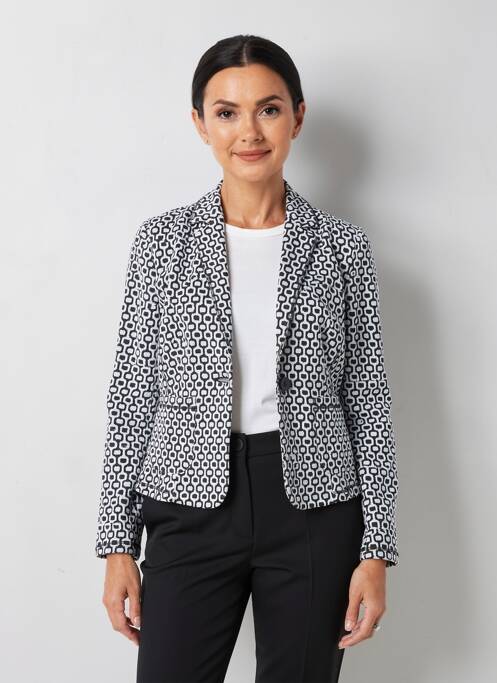 Veste casual coupe cintrée noir FRANK WALDER femme
