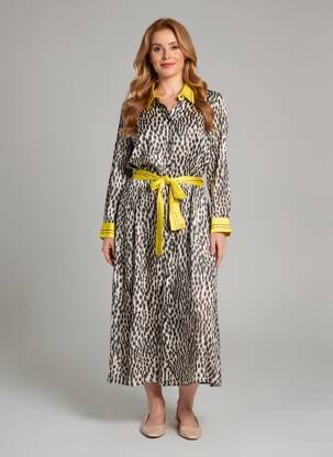 Robe longue manches longues manches longues noir CATNOIR femme