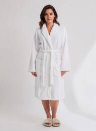 Robe de chambre poches blanc HOTEL MEGASTORE femme