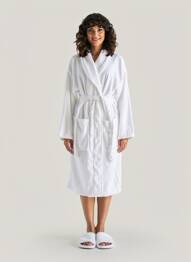 Robe de chambre poches blanc HOTEL MEGASTORE femme