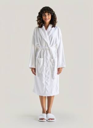 Robe de chambre poches blanc HOTEL MEGASTORE femme