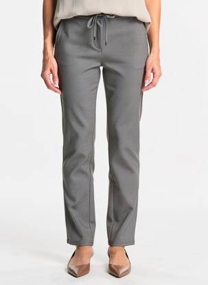 Pantalon slim taille élastique taille normale gris FRANK WALDER femme