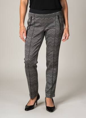 Pantalon slim taille élastique taille normale gris RABE femme