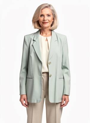 Blazer poches vert BARBARA LEBEK femme