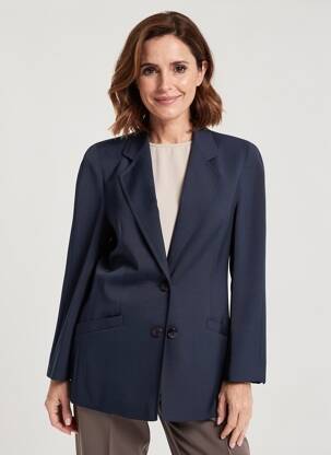 Blazer poches bleu BARBARA LEBEK femme