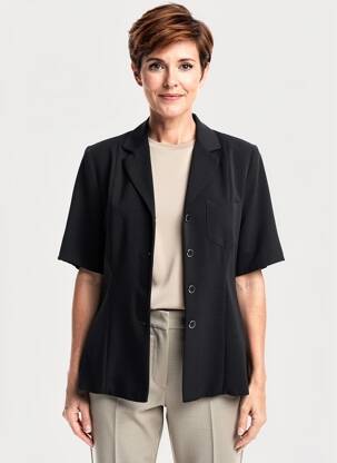 Blazer coupe cintrée noir BARBARA LEBEK femme