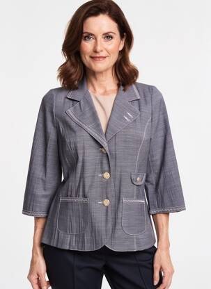Blazer poches bleu FRANCE RIVOIRE femme