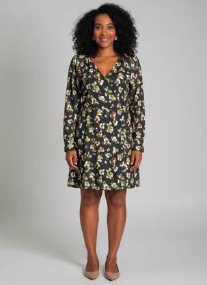 Robe courte manches longues manches longues noir LIU JO femme