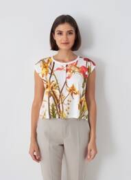 T-shirt stretch manches courtes jaune HIGH femme
