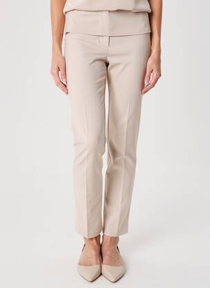 Pantalon slim taille élastique taille normale beige MARC AUREL femme