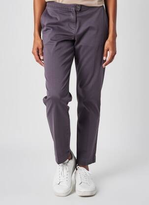 Pantalon chino stretch taille normale bleu ARMANI femme