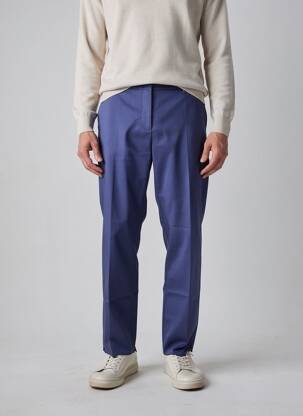Pantalon chino tissage popeline taille normale bleu EMPORIO ARMANI femme