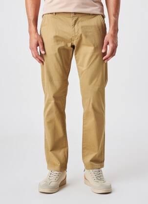 Pantalon chino stretch taille normale marron IRON AND RESIN homme