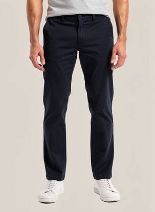 Pantalon chino stretch taille normale bleu DAYTONA homme