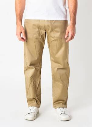 Pantalon droit tissage popeline taille normale vert DAYTONA homme