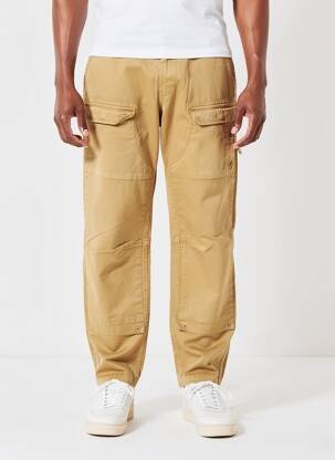 Pantalon cargo poches taille normale marron DAYTONA homme