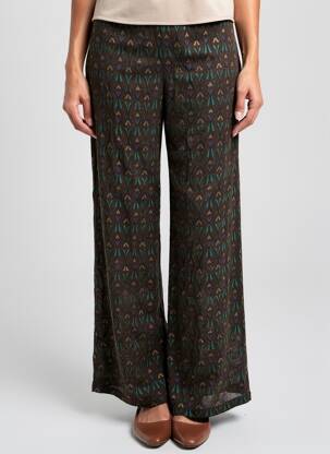 Pantalon large poches taille normale marron SURKANA femme