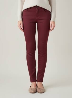 Pantalon slim stretch taille normale rouge B.YOUNG femme