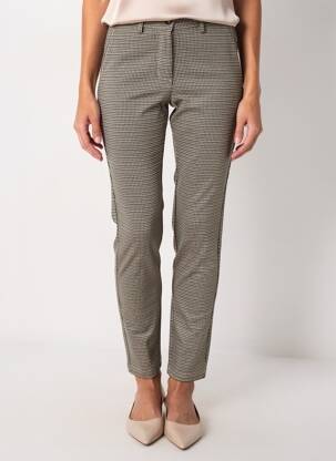 Pantalon slim stretch taille normale marron LCDN femme