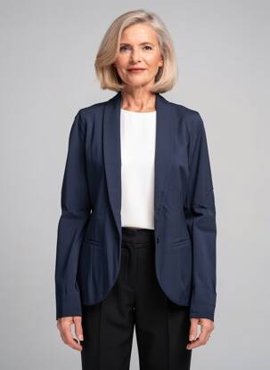 Blazer poches bleu JENSEN femme