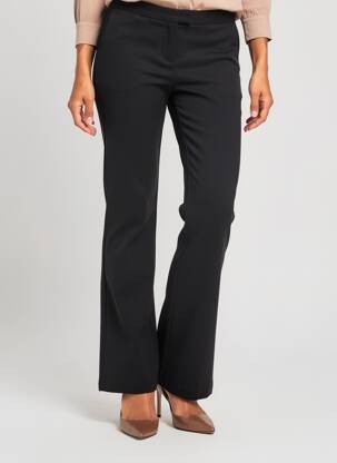 Pantalon flare stretch taille normale noir AGATHE & LOUISE femme