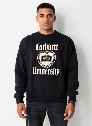 Sweat-shirt maille semi-opaque manches longues noir CARHARTT homme