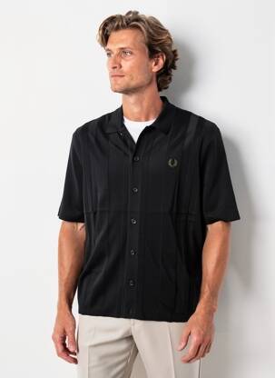 Gilet manches courtes stretch noir FRED PERRY homme