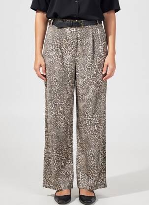 Pantalon large poches taille normale marron KOCCA femme