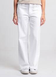 Pantalon droit stretch taille normale blanc KOCCA femme