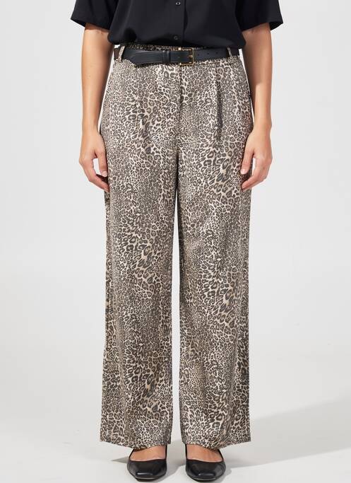 Pantalon large poches taille normale marron KOCCA femme