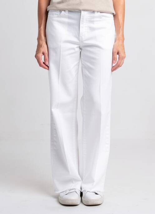 Pantalon droit stretch taille normale blanc KOCCA femme