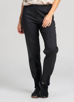 Pantalon slim poches taille haute noir MALOKA femme