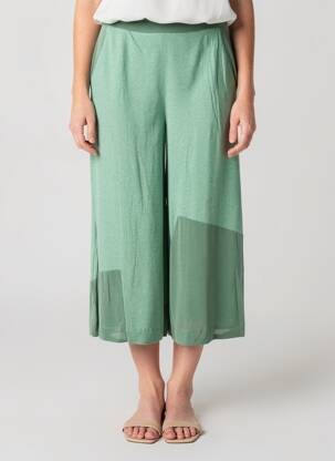 Pantalon 7/8 stretch taille normale vert OZAI N KU femme