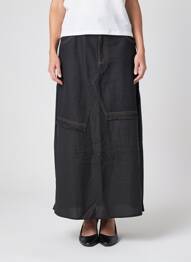 Jupe longue taille normale noir CPC femme