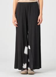 Pantalon large taille normale taille normale noir OZAI N KU femme