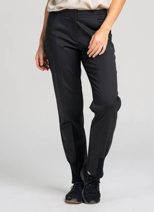 Pantalon slim poches taille haute noir MALOKA femme