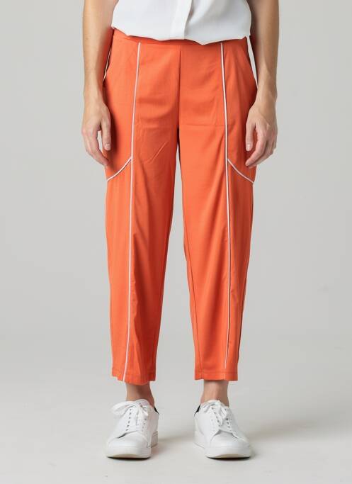 Pantalon 7/8 stretch taille normale orange OZAI N KU femme