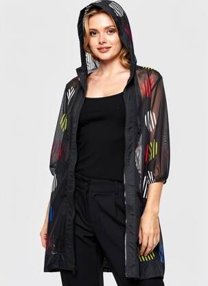 Veste casual coupe droite noir KOZAN femme