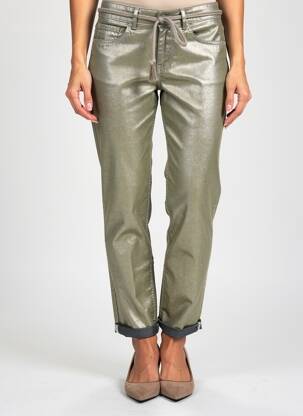 Pantalon slim taille normale taille normale vert PARA MI femme