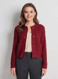 Gilet manches longues stretch rouge FLIRT COLLECTION femme
