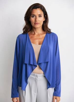 Gilet manches longues manches longues bleu INDIES femme