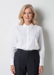 Chemisier coupe droite manches longues blanc BETTY BARCLAY femme