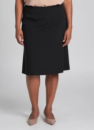 Jupe mi-longue coupe droite noir BETTY BARCLAY femme