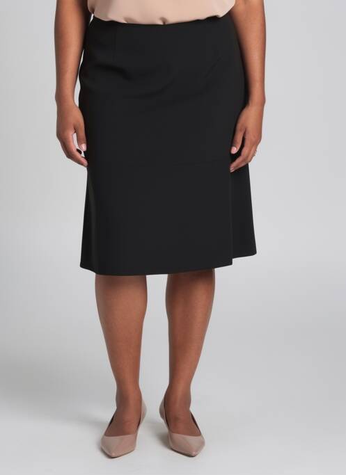Jupe mi-longue coupe droite noir BETTY BARCLAY femme