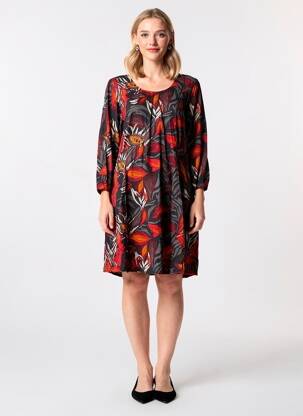 Robe courte manches 3/4 manches 3/4 noir NOMADS femme