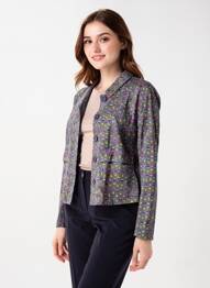 Veste casual col tailleur gris NOMADS femme