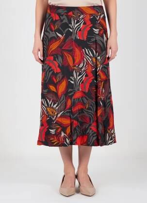 Jupe mi-longue taille normale noir NOMADS femme