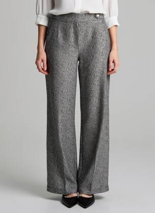 Pantalon large poches taille normale noir B.YOUNG femme